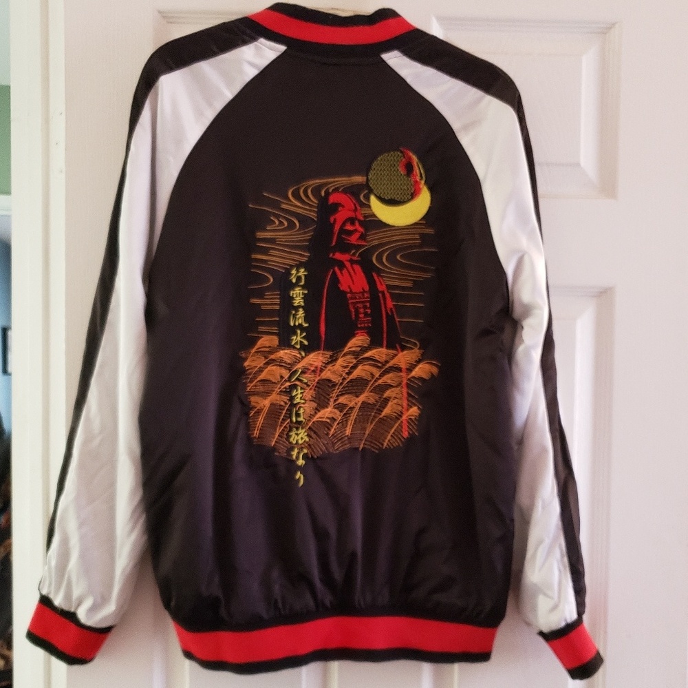 Leatherman style silk embroidered jacket